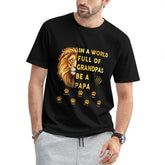 Lion Head Be A Papa Father‘s Day Old Man Personalized Shirt - lovscape